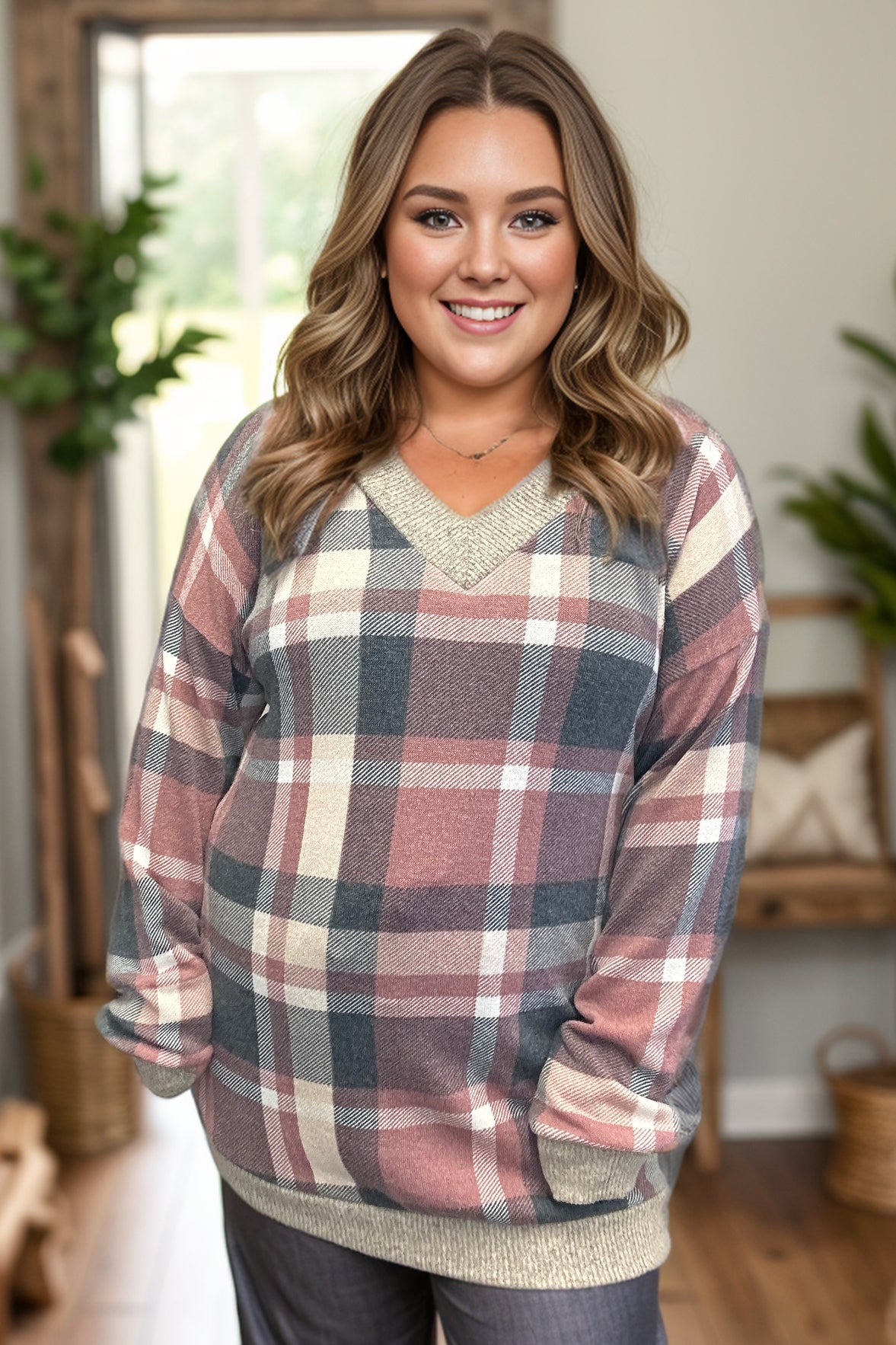 Absolute Dream - Plaid Pullover