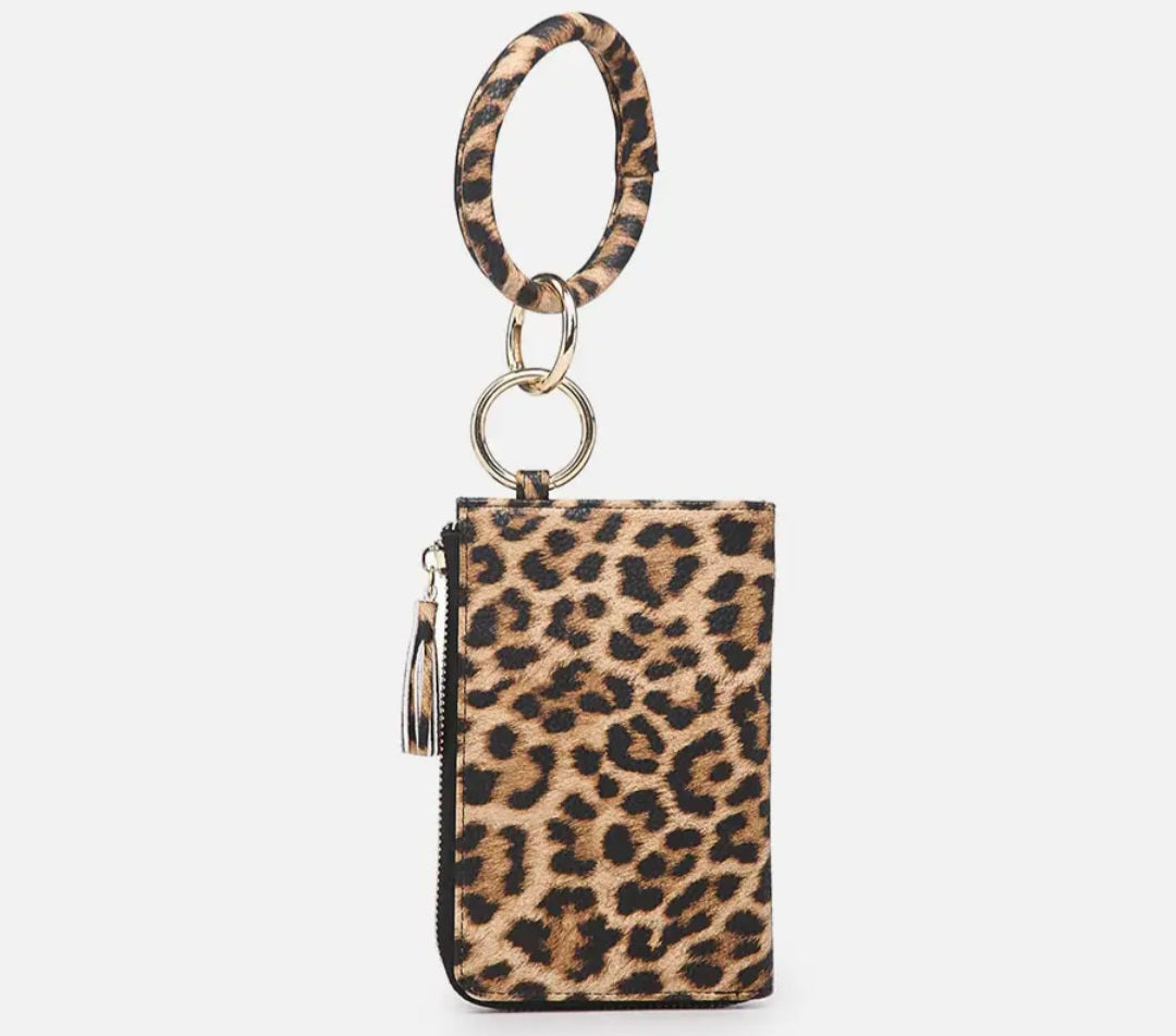 Leopard wallet bangle