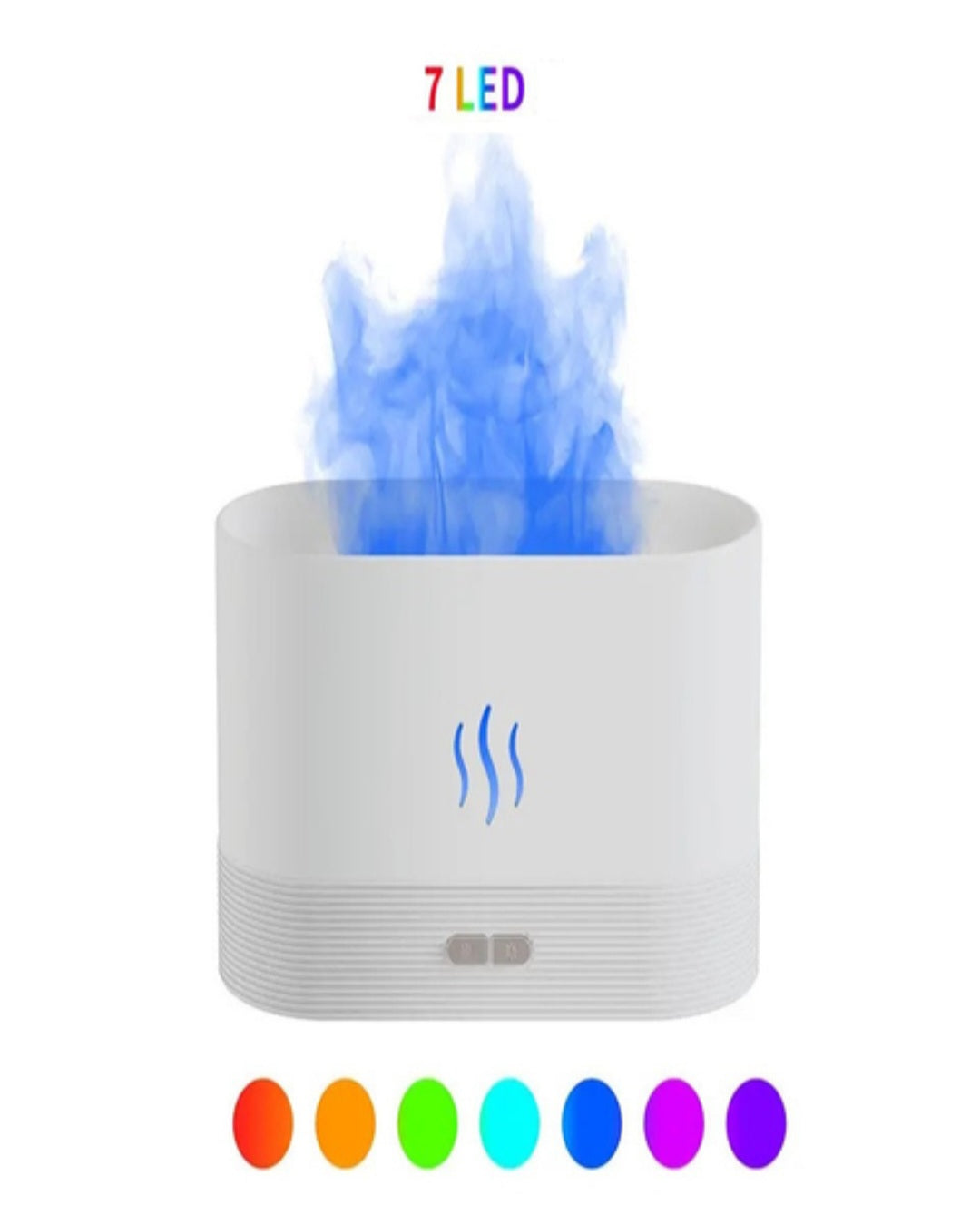 7 colorful flame mini humidifier & aroma diffuser