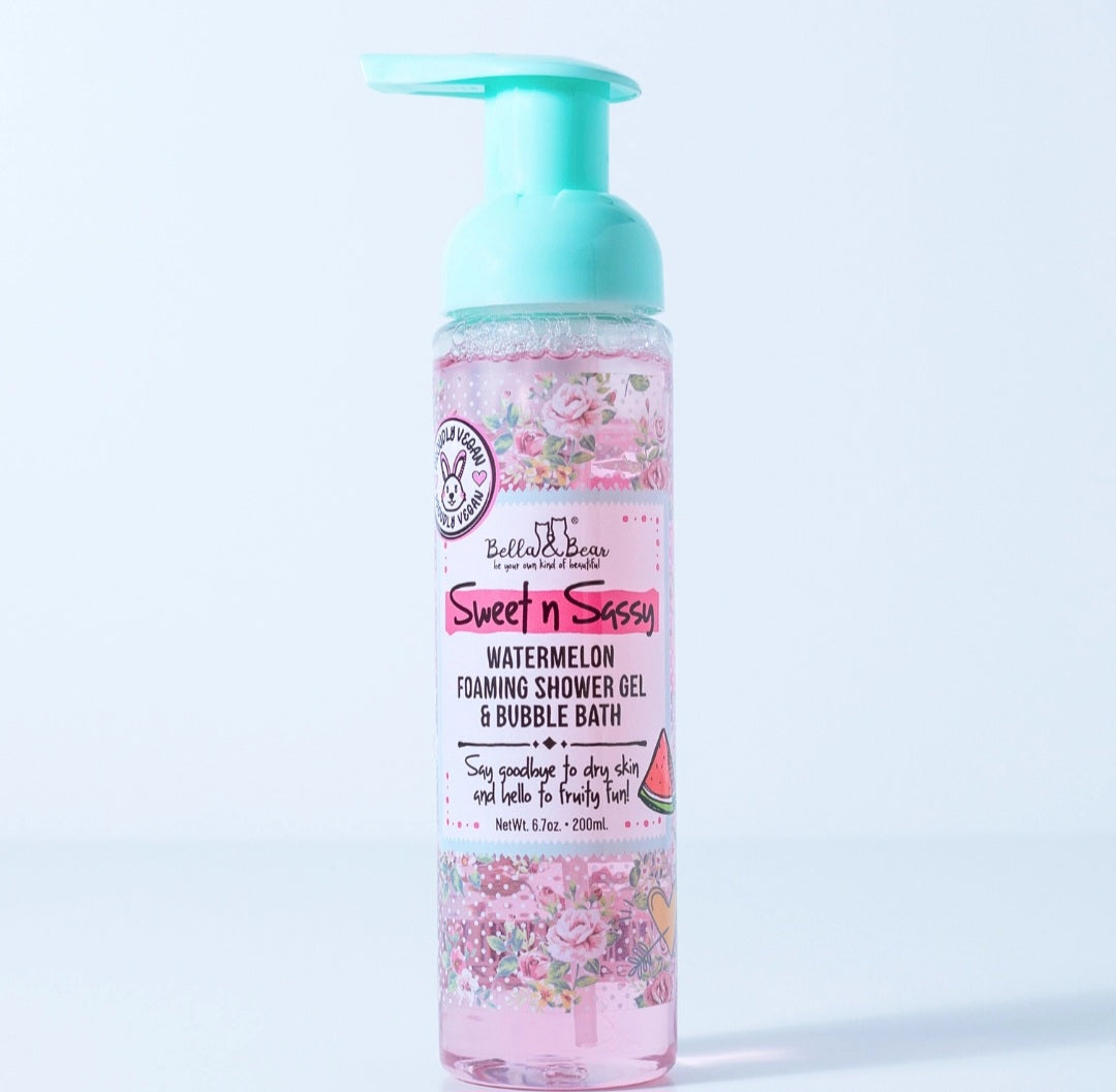 Bella & Bear Watermelon foaming shower gel & bubble bath