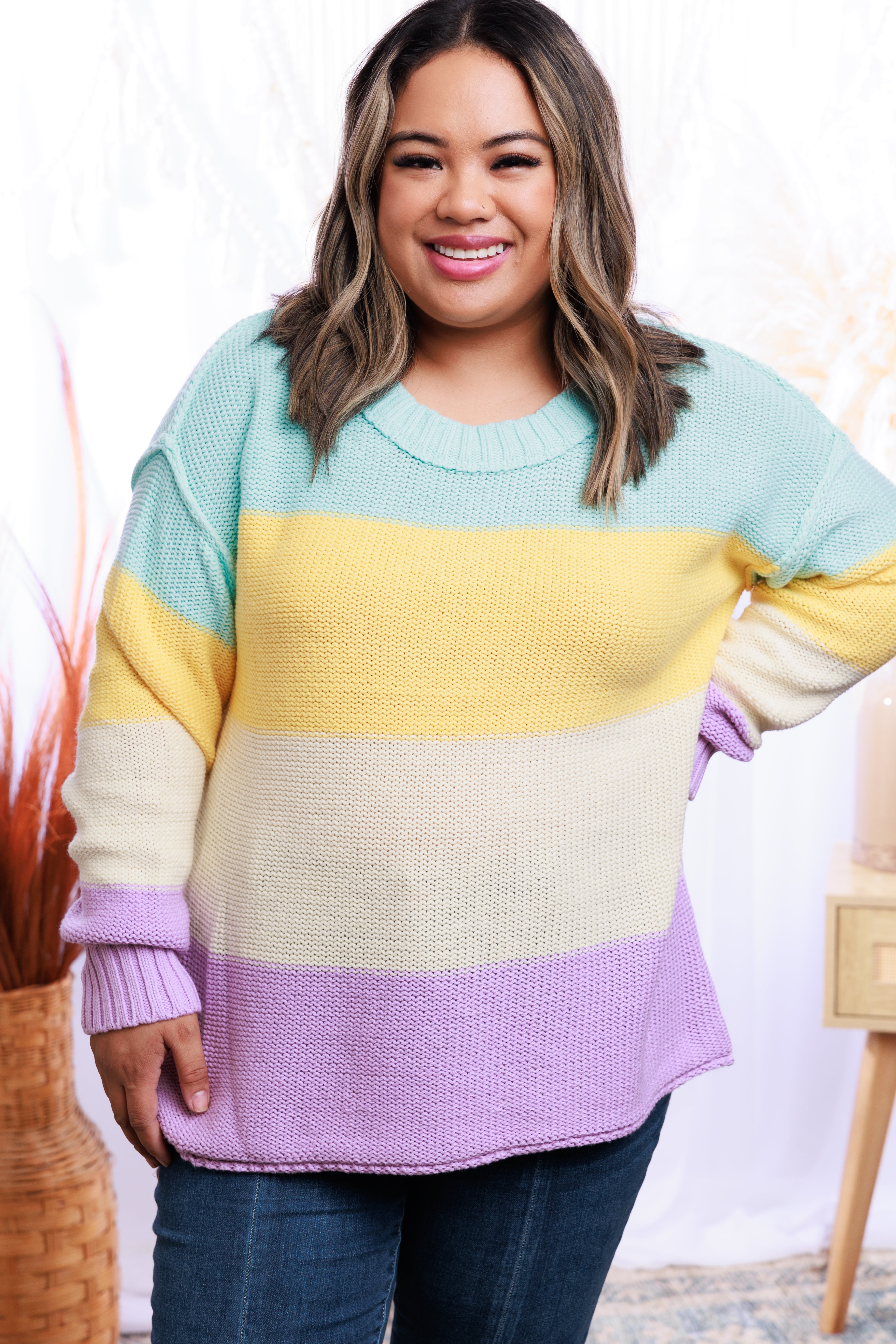 Stephanie Striped Pullover